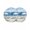 blue, variant on Nautical Sea Wave Blue Round 13 Inch Placemats Set of 2, Ocean Coastal Beach Plant HeatResistant Non Slip Place Mats for Dining Table, Wipeable Braided Kitchen Table Mats for Housewarming