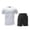 White, variant on Riecok Mens Short Sets 2 Piece Outfits Short Sleeve T Shirt Shorts Summer Tracksuits Workout Sportwear Clothes