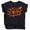 Orange on Black Shirt, variant on Spooky Babe Retro Spiderweb Shirt for Baby and Toddler Youth Girls Halloween and Fall Shirt Orange on Vintage Burgundy Shirt 18 Months