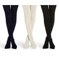 thumbnail image 3 of Jefferies Womens Tights, Rib Nylon Opaque Stockings, 1 Pack, 3 of 3