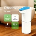 thumbnail image 4 of Automatic-Foaming-Soap-Dispenser-Touchless, White Hand Soap Dispenser 13oz/350ml Wall Mounted & Countertop Design（sky blue）, 4 of 5