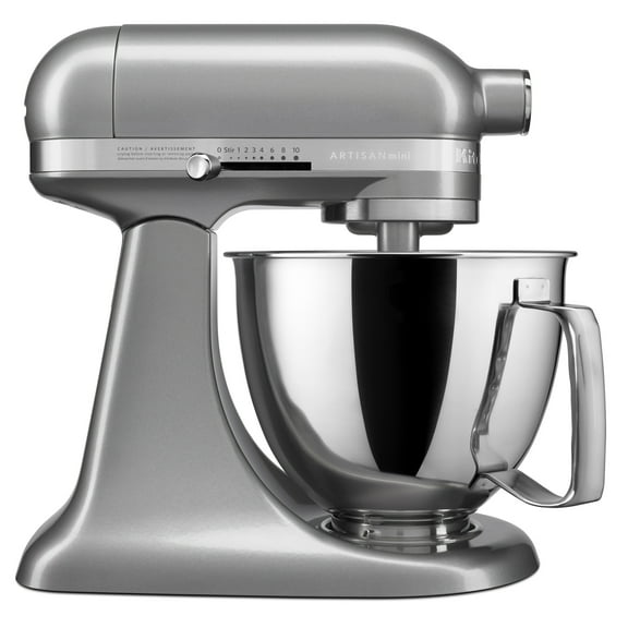 KitchenAid® Artisan® Mini 3.5 Quart Tilt-Head Stand Mixer, Counter Silver, KSM3316X
