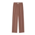 thumbnail image 5 of HAJWOH Pants for Senior Women Stretchy High Rise Perfect Drape Casual Pants Breathable Wide Leg Trousers with Pockets, 5 of 6