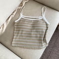 thumbnail image 3 of Pounoo Women's Tank Tops Striped Ribbed Scoop Neck Sleeveless Crop Tops Casual Layering Style Lightweight Breathable Slim Fit Tees Gift, 3 of 5