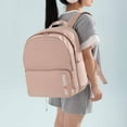 thumbnail image 6 of Hvmvliv Foldable Hiking Backpack 2-Layer Backpack Large Capacity Lightweight Knapsack Middle Teen Travel Backpacks Pink, 6 of 6