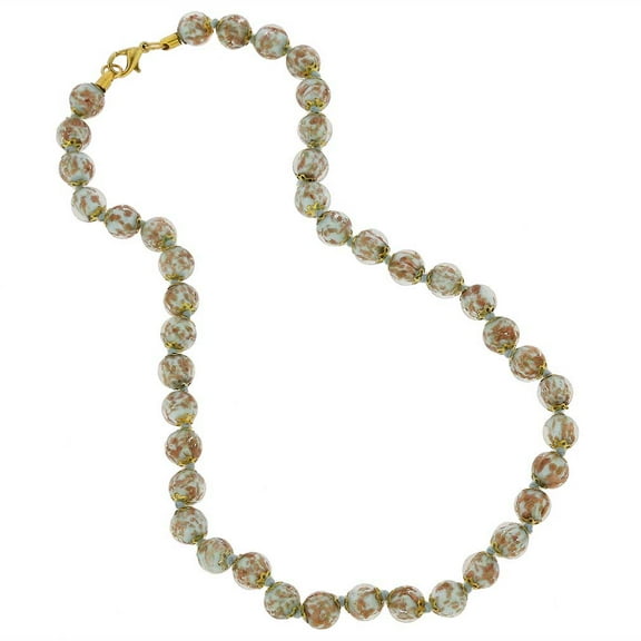 GlassOfVenice Murano Glass Sommerso Necklace - Aqua