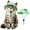 Avocado, variant on Breathable Cotton Cat Sun Bucket Hat with Ear Holes, Adjustable Windproof Chin Strap Pet Sombroso Hat for Kitten Small Chihuahua Outdoor UV Protection