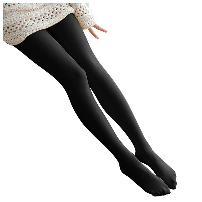 yuehao tights solid velvet stretch color thick women's 320g super bottoming  plus socks leg tights black 