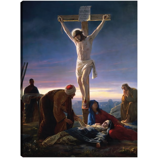 Cuadro Decorativo - Cristo en la cruz (1870) Jr Impresión en canvas, estrechado.
