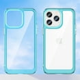 thumbnail image 6 of Dteck For iPhone 14 Pro Max,Slim Shockproof Heavy Duty Soft TPU Bumper Acrylic Clear Hard Back Case Cover,Skyblue, 6 of 8
