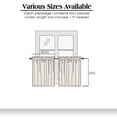 thumbnail image 3 of Patin Silver Grey Kitchen Curtains 24 Inch Length 2 Pcs, Thermal Insulated Home Decor Short Room Darkening Curtains, Rod Pockets Window Drapes for Cafe Bathroom, Each Panel 30" W x 24" L, 3 of 10