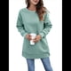 thumbnail image 3 of Sudaderas para Mujer, Sudaderas de Cuello Redondo de A , Suéteres Casuales Holgados, Conjuntos Cómodos de Otoño. Verde M, 3 of 9