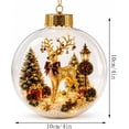thumbnail image 2 of Glowing Christmas Story Ornament, 3.94 in Transparent Glowing Christmas Ornament Ball with Warm Light for Christmas Tree Decoration, 2 of 8