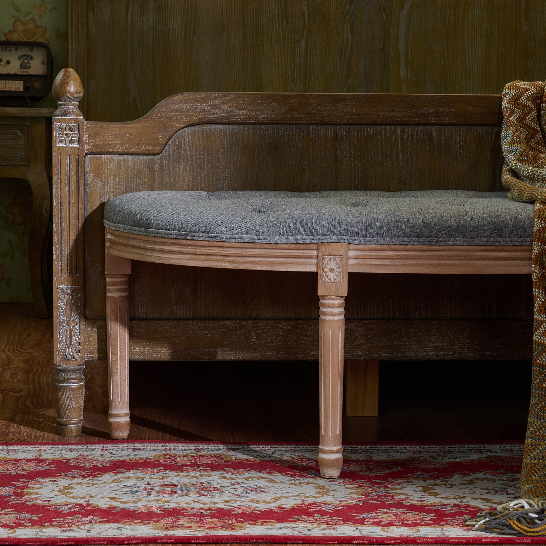 Antique end of bed bench hot sale