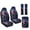 Galaxy Bear, variant on Xoenoiee Aztec Deer Wolf American Tribal Print Car Seat Covers Full Set of 5 for Women Men, Faux Leather Auto Seat Cover Protector with Seat Belt Covers and Center Console Cover