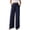 508_Navy, variant on KALE Wide Leg Pants Woman Baggy Women Summer Casual Trousers High Waist Plain Palazzo Straight Cut Women's Pants Beige