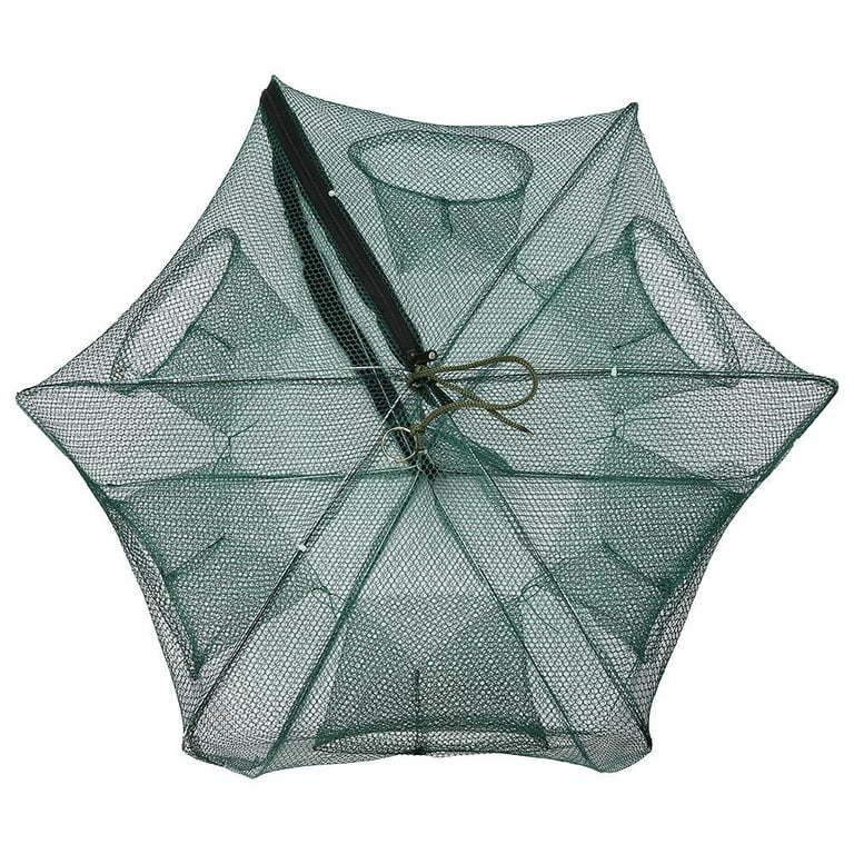 CHICIRIS Fishing Pot,Foldable Nylon Fishing Net, 6/12 Holes