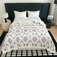 thumbnail image 6 of Tyidzon Faux Fur Throw Blanket Soft Cozy Fluffy Luxurious Blankets Couch Bed Sofa Chair Home Decor Warm Furry Fall Winter Blanket, 39" X 59", 6 of 7