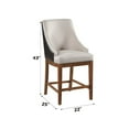 thumbnail image 2 of ACME Gilsea Wood/Fabric/Leather Counter Height Chair in Brown (Set of 2), 2 of 5