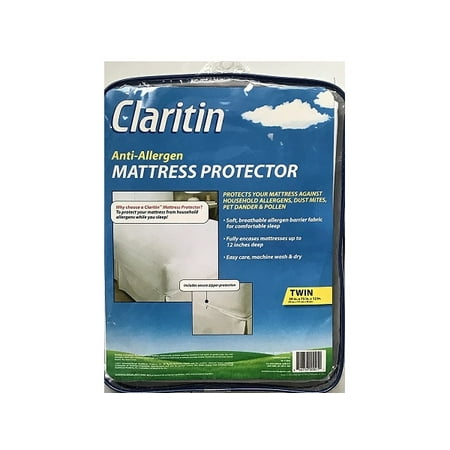 Claritin Anti-Allergen Mattress Protector Twin Size - Walmart.com