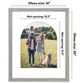 thumbnail image 6 of Americanflat 16" x 20" Picture Frame with Arch-Shaped Mat - Driftwood, 6 of 8