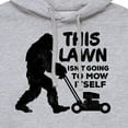 thumbnail image 3 of Instant Message - This Lawn Sasquatch - Men's Pullover Hooded Fleece Sweatshirt, 3 of 6