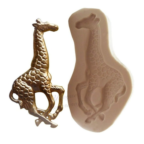 Cute Deer Funny Giraffe DIY 3D Silicone Mold Making Ice Blocks Candy Fondant Chocolates Soaps Cakes Mousse Jelly Candle Baking Decorating Tool
