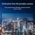 thumbnail image 3 of Milk Fiber Projector Screen Portable Foldable Replacement 170 Degree 100inch ,Wrinkle-Free, 3 of 6