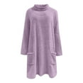 thumbnail image 4 of UAYOTSE Long Sleeve Tops for Women Casual Turtleneck Pullover Fall Loose Tunic Thin Sweaters Knit Tops for Lady(A208-Light Purple,S), 4 of 4