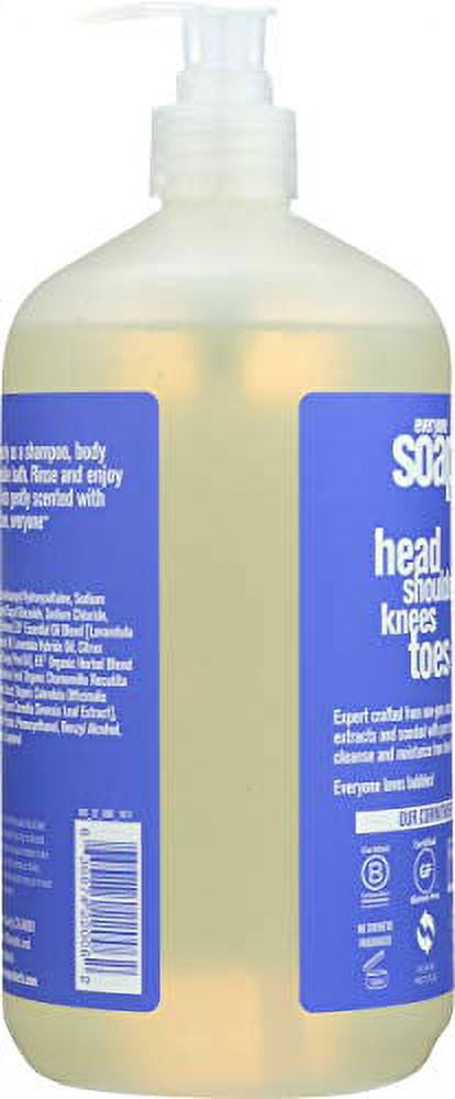 everyone 3-in-1 soap for every kid safe, gentle and natural shampoo, body wash, and bubble bath, lavender lullaby