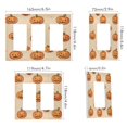 thumbnail image 2 of Yayeee Rocker Switch Wall Plate 3-Gang 6.5"x4.6" Home Decorative Outlet Cover, Halloween Pumpkins Pattern, 2 of 6