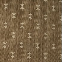 Decora Furnishings Royal Lily Design Jacquard Material Cotton Mix Fabric Blend for Upholstery, Chair, Window Treatments, Craft - Width 54 inches - Fabric by The Yard (Light Brown)