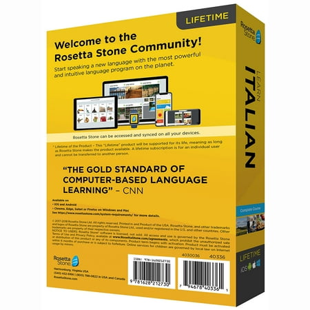 Rosetta Stone - Learn UNLIMITED Languages with Lifetime access - Italian