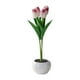 thumbnail image 3 of Flores artificiales jinwen con ramo LED Lámpara Artesanía duradera para patio Violeta Luz de noche, 3 of 8