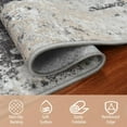 thumbnail image 3 of 8x10 Area Rugs for Living Room Rug Washable: Abstract Large Rug for Dining Room Bedroom Carpet Non Slip 8 by 10 Indoor Modern Nursery Home Office Black Grey Gold, 3 of 8