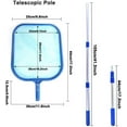 thumbnail image 2 of Pool Skimmer Net with 17-41 Inch Telescopic Pole Leaf Skimmer Mesh Rake Net for Spa Pond Swimming Pool, Pool Cleaner Supplies and Accessories, 2 of 8