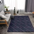 thumbnail image 2 of DouZhe Tapis de Zone Motif Griffonnages de Trigonométrie Mathématiques Antidérapant Lavable en Machine, Style Amusant Tapis Paillasson, 63 x 48 Pouces, 2 of 6