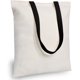thumbnail image 1 of TOPDesign Paquete de 5 bolsas económicas de algodón de 16.0 x 15.0 in, color negro, ligeras, medianas, reutilizables, para compras de comestibles, adecuadas para bricolaje, publicidad, promoción, rega, 1 of 4