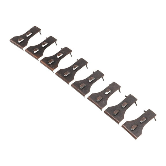 8pcs Brick Hook Clips Fits Standard Size 2 1/4 to 2 3/8 in Brick Steel Wall Hangers, Black