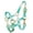 Teal, variant on Showman Pony Ombre Nylon Halter (Purple)