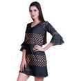 thumbnail image 5 of Moomaya Womens Printed Short Dress bell sleeve Shift dresses for women Casual Summer Clothing, 5 of 7