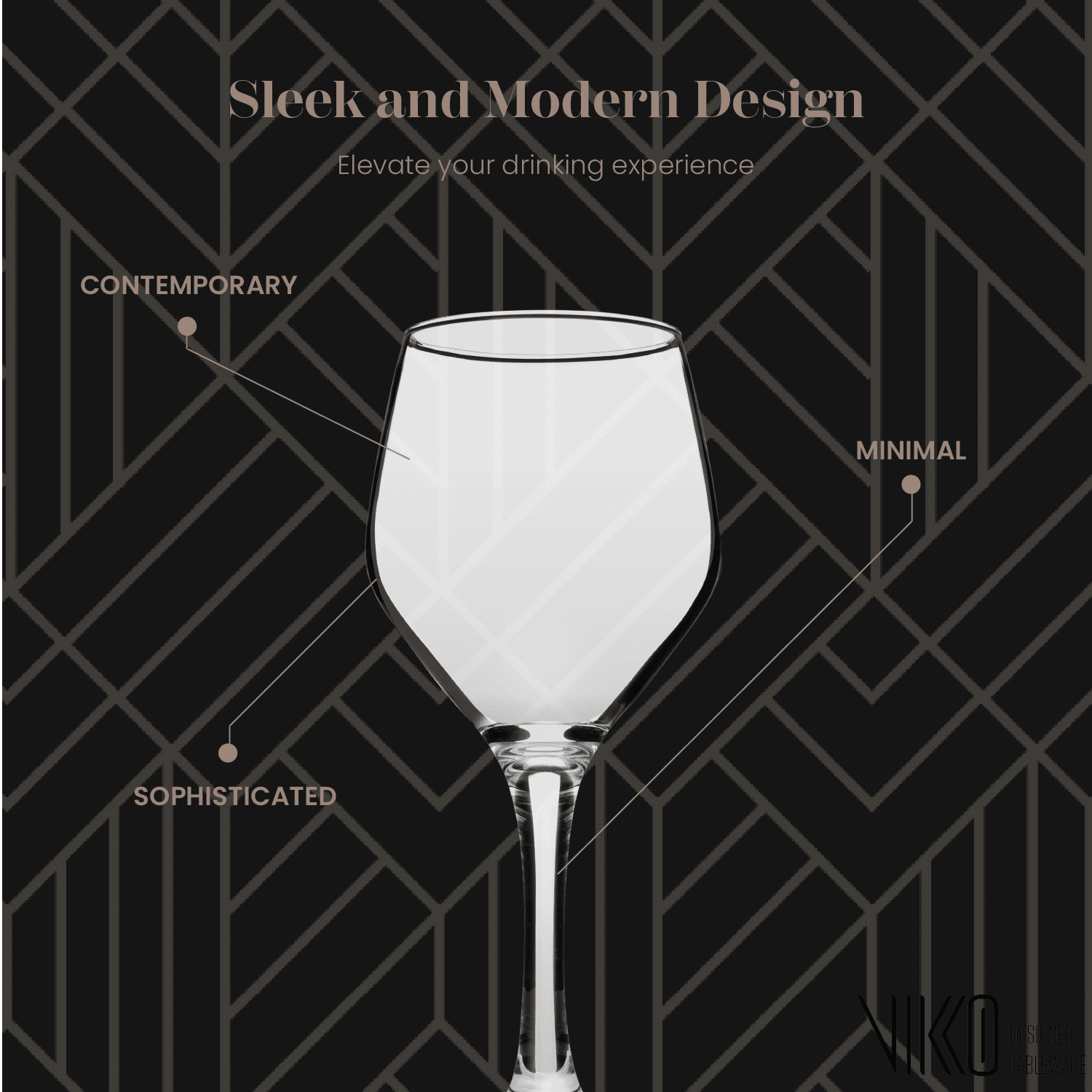 Vikko Small Wine Glasses, 8.75 Ounce | Perfect for Parties, Weddings, and Everyday – Thick and Durable Construction – Set of 12 Dishwasher Safe Wine Glasses