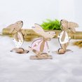 thumbnail image 5 of CIMAXIC easter Easter Bunny Rabbit Animal Wood Craft Desktop Ornament Decorative Board Decor Home Decoration DIY Gift (Polka Dot Rabbit),5.91"X3.74"X1.97", 5 of 5