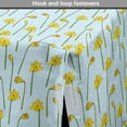 thumbnail image 4 of Flower Dog Crate Cover, Simple Cartoonish Floral Pattern with Daffodils, Easy to Use Pet Kennel Cover Small Dogs Puppies Kittens, 7 Sizes, Pale Blue Mustard, by Ambesonne, 4 of 6