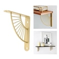 thumbnail image 3 of Soporte de Estantería Decorativa en forma de Abanico Sunnimix con tornillos Dorado 15cm, 3 of 8