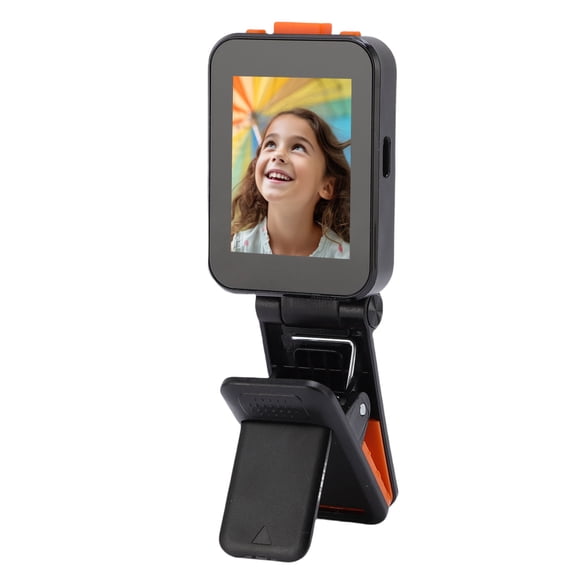 Phone Rear Camera Screen, 5.0 Phone Selfie Screen with Folding Clamp for Selfie Stick