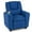 Blue, variant on Costway Kids Recliner with Cup Holder Adjustable Backrest & Footrest for Boys & Girls Brown
