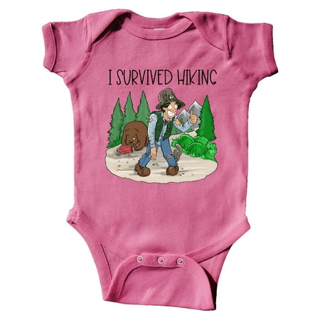 

Inktastic I Survived Hiking Gift Baby Boy or Baby Girl Bodysuit