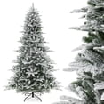 thumbnail image 4 of Árbol de Navidad artificial Costway cubierto de nieve 240 cm 1447 puntas de PVC y PE 800 luces LED, 4 of 4