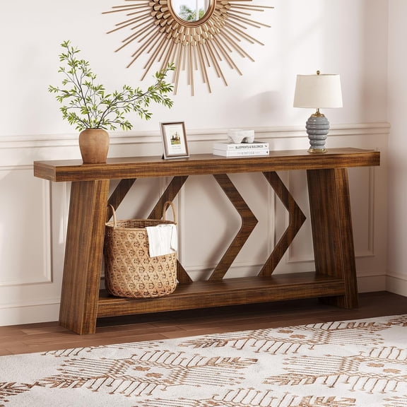70.9 Inch Long Farmhouse Console Tables for Entryway, Modern Wood Sofa Table, for Living Room, Hallway, Entrance